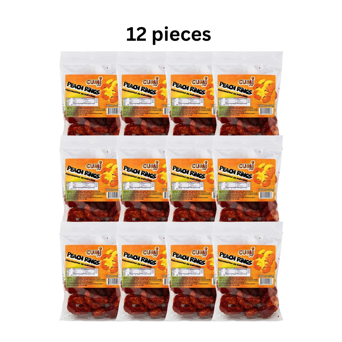 CUMI Gummy Peach Round Hot Strap 1/12 ct.