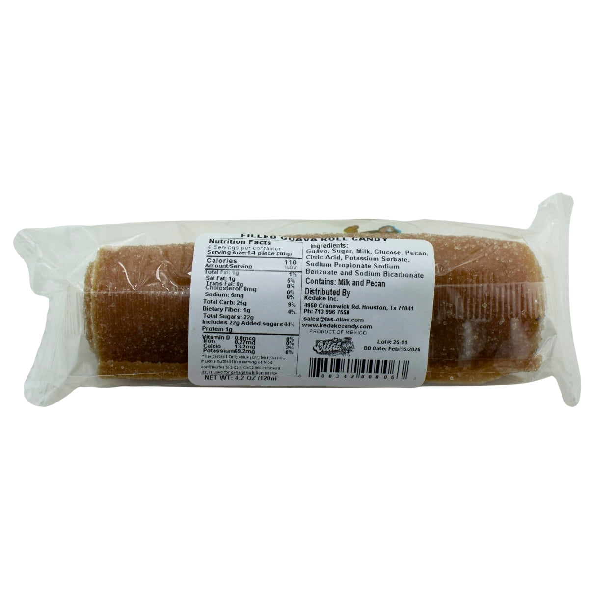 Las Ollas Rollo Guayaba Grande 1/4 oz.