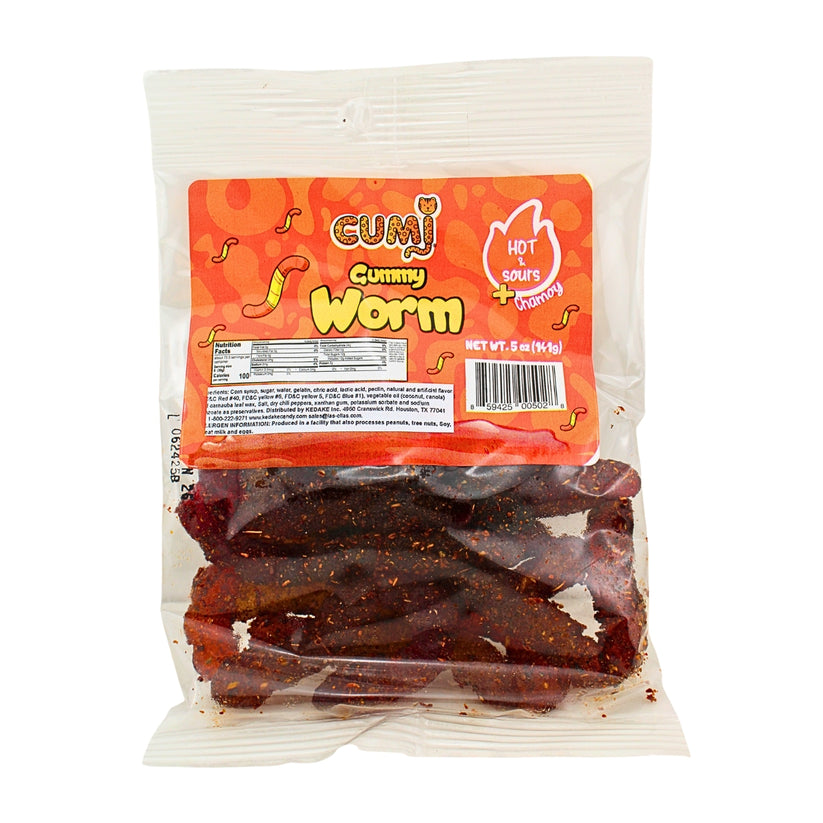 CUMI GUMMYS WORMS HOT 5OZ