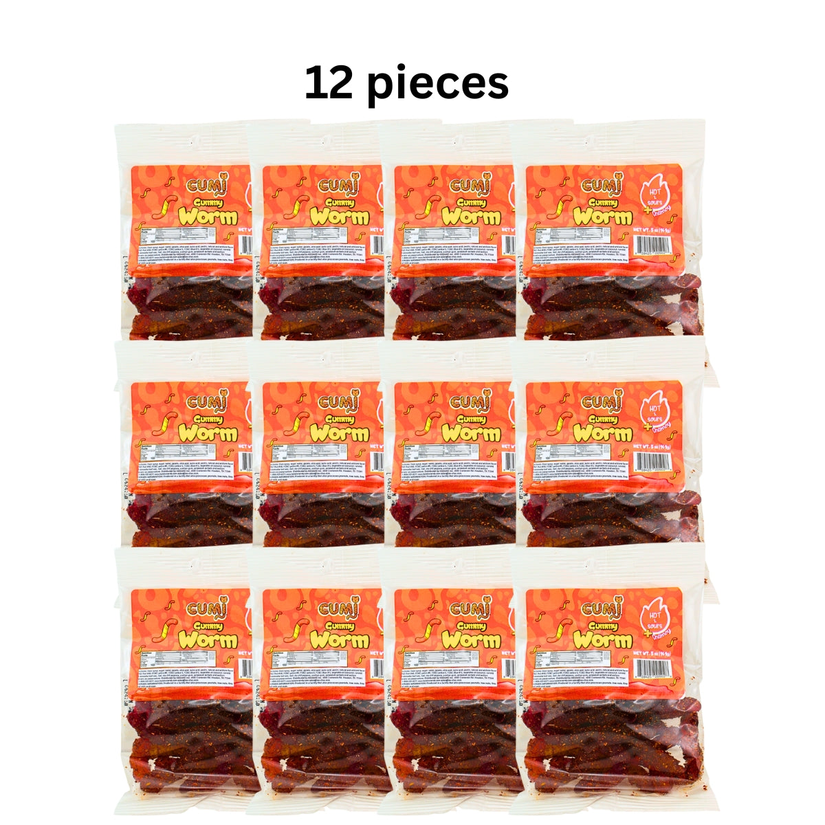 CUMI Gummy Worm Hot Strap 1/12 ct.