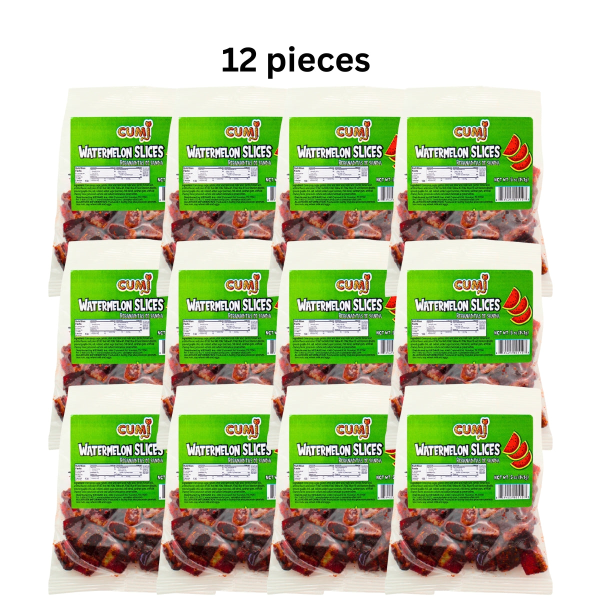 CUMI Gummy Watermelon Slices Strap 1/12 ct.