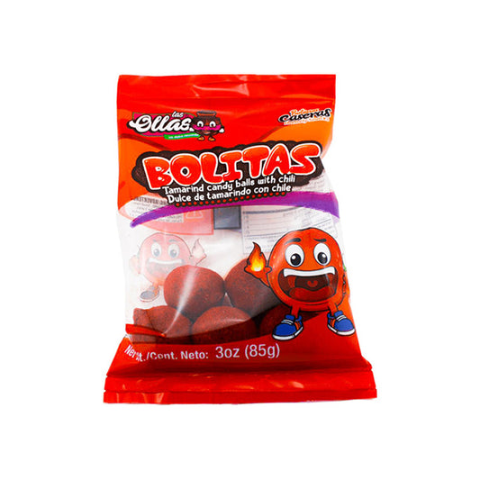 LAS OLLAS STRAP BOLITAS DE TAMARINDO CON CHILE 12/3.7 OZ