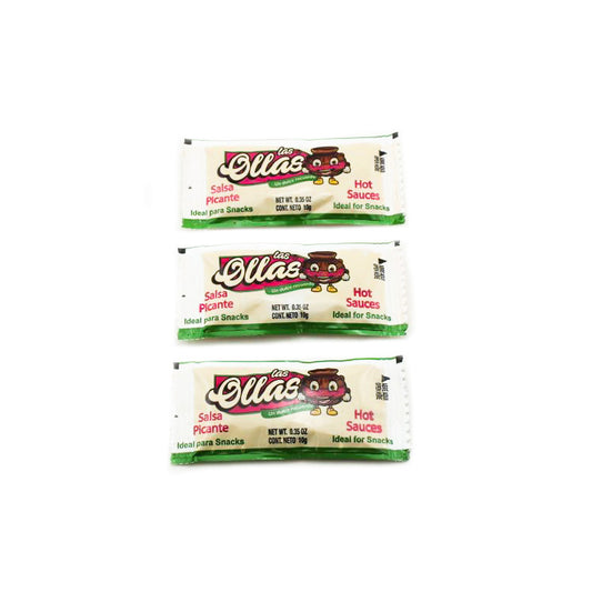 LAS OLLAS HOT SAUCE POUCHES 1/0.35 OZ.