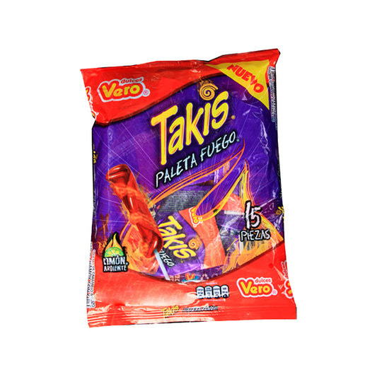 VERO TAKIS FUEGO LOLLIPOP 1.20 CT